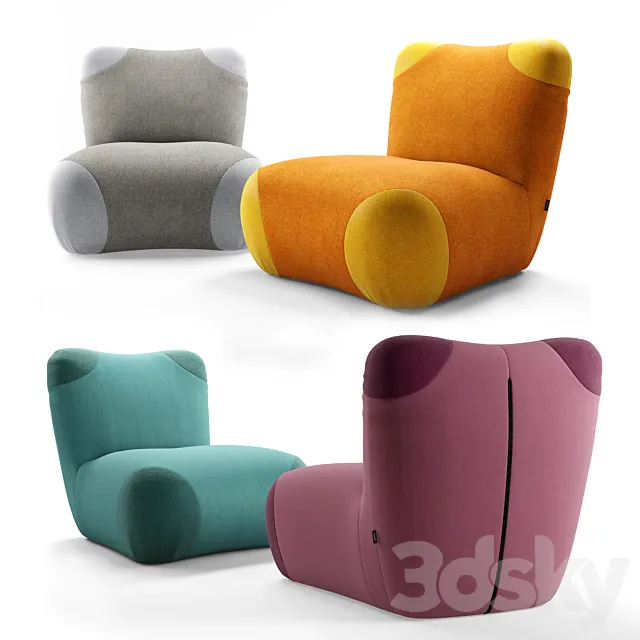 Rolf Benz. Chair Freistil 171. 3DModel