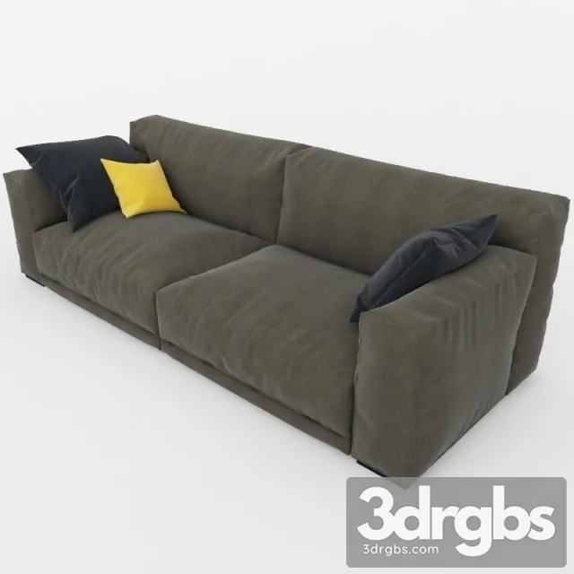 Rolf Benz Fabric Sofa 3D Model Free