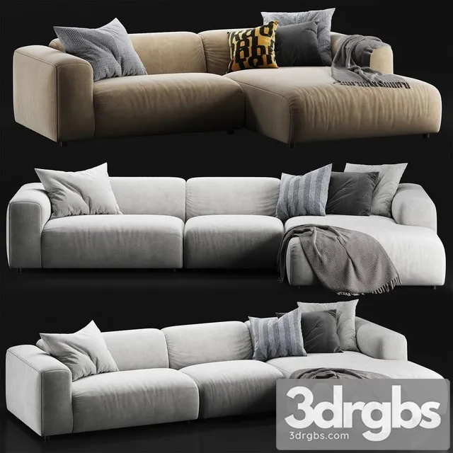 Rolf Benz Freistil 187 Sofa Set 3D Model Free