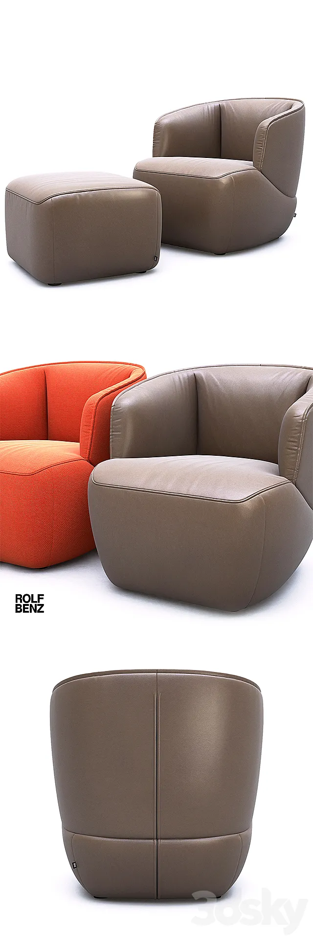 Rolf Benz-Rolf Benz 384 3D Model