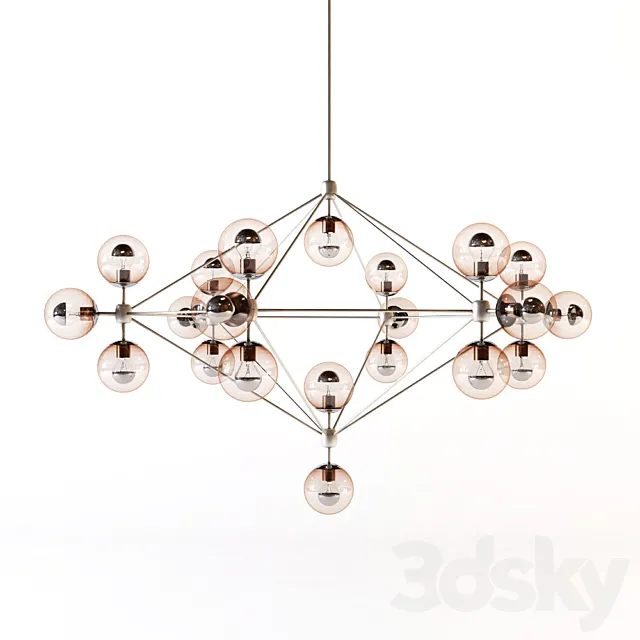 Roll and hill – Modo chandelier 3DModel