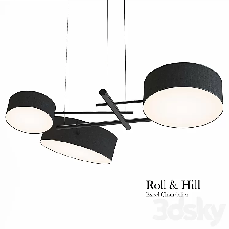 Roll & Hill - Excel Chandelier 3D Model