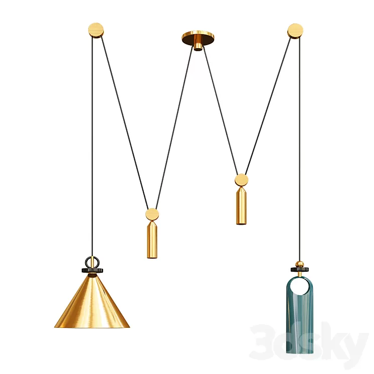 Roll Hill Pendant_1 3D Model