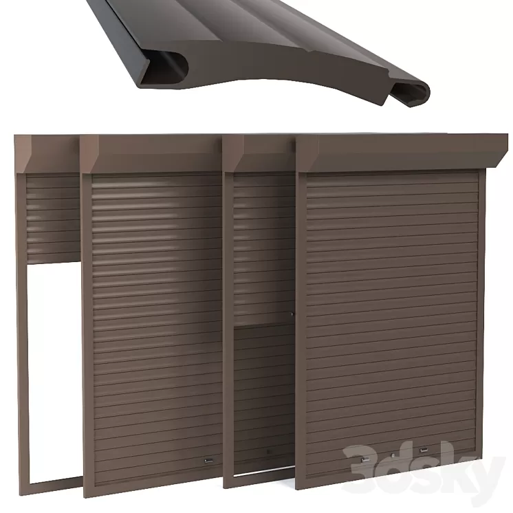 Roll shutter systems 3D Model