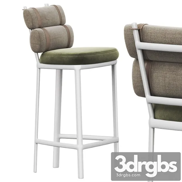 Roll stool by kettal 2 3D Model Free