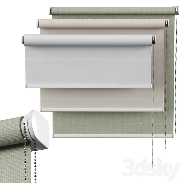 Roller Blind 05 | English Blinds | Gala 3D Model