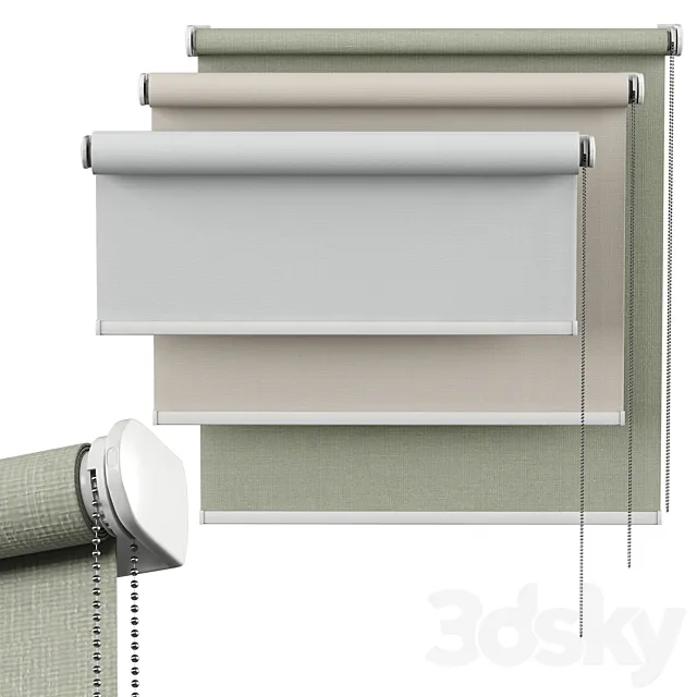 Roller Blind 05 | English Blinds | Gala 3DModel