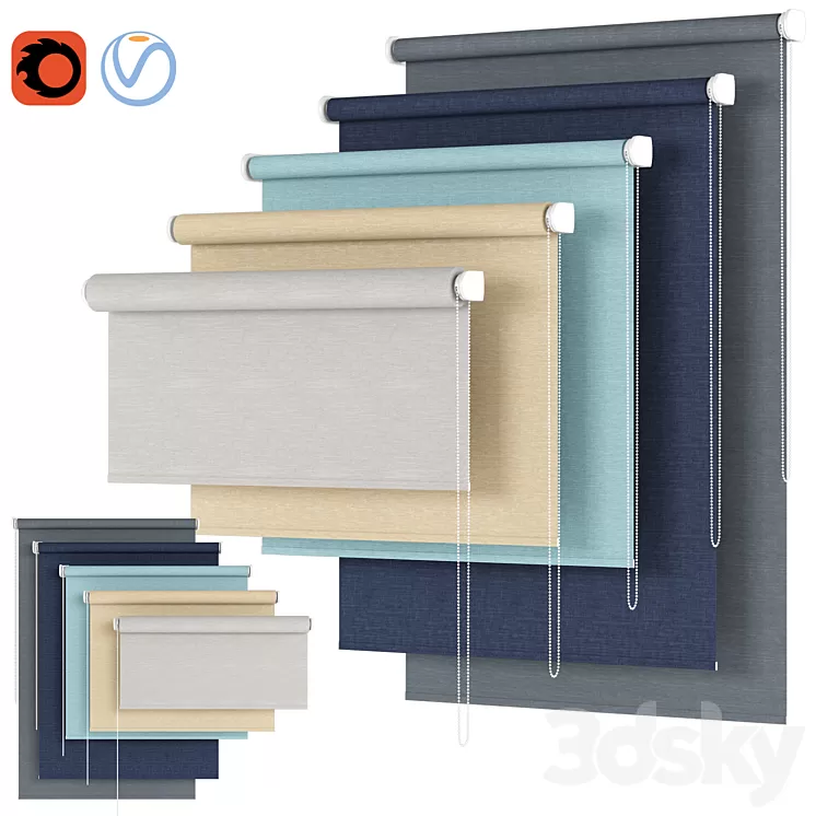 Roller Blind 11 | Harrow 3D Model