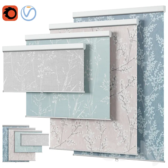 Roller Blind 17 | John Lewis & Partners | Durslade & Everdene | IKEA 3D Model