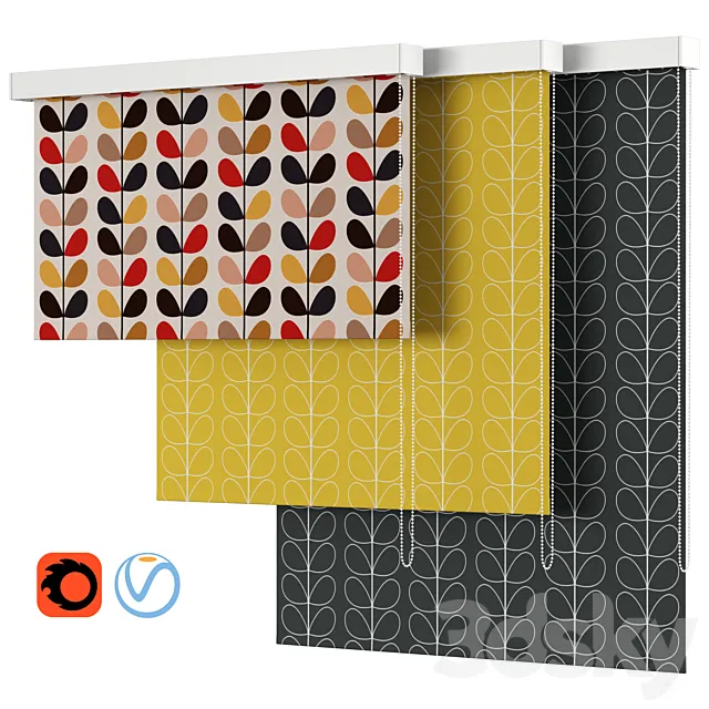Roller Blind 44 | John Lewis & Partners | Orla kiely 3D Model