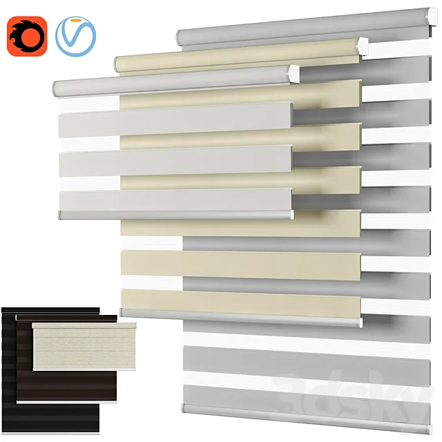 Roller Blind 58 | Select Blinds | Essential Light Filtering Dual Shade | Day and night Free Download