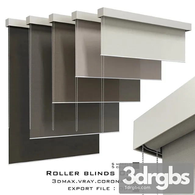 Roller Blinds 02 3D Model Download