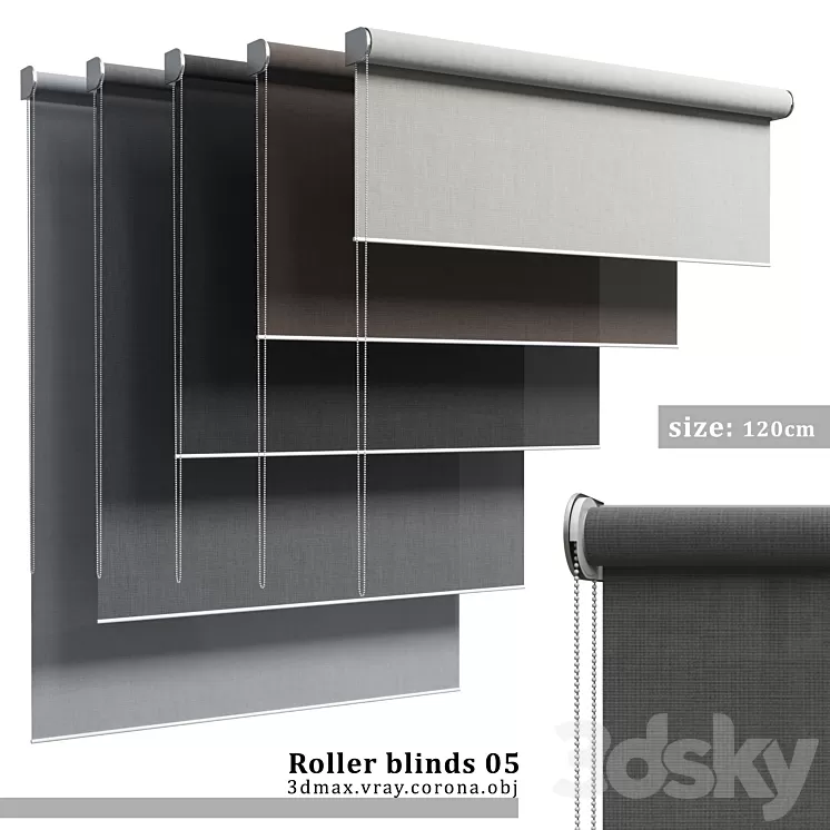 Roller blinds 05 3D Model