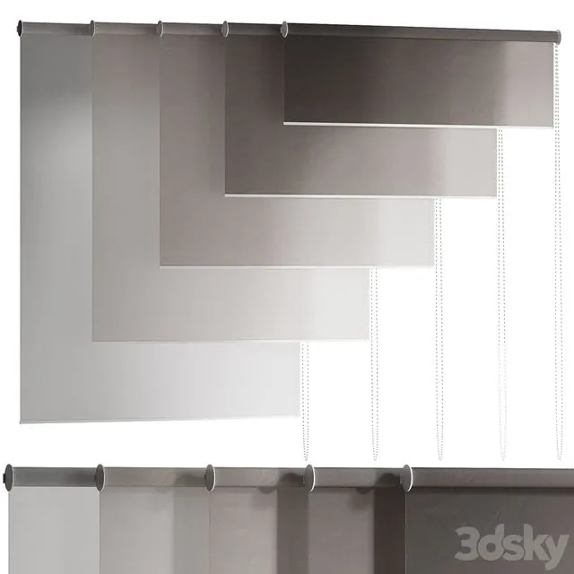 Roller blinds 1300mm 3D Model