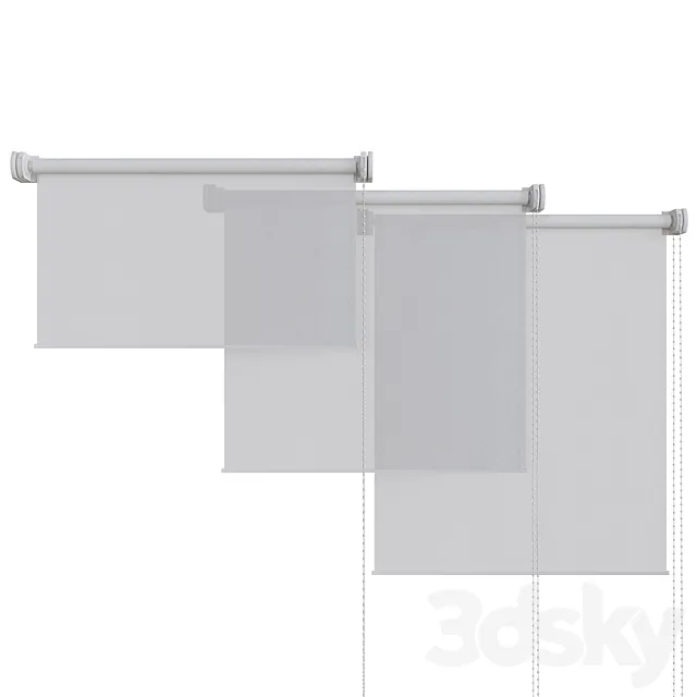 Roller blinds 3D Model