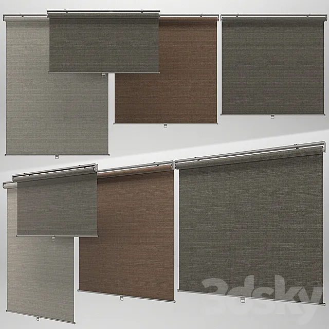 Roller blinds IKEA 3D Model