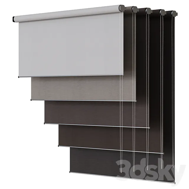 Roller blinds | Kit 3D Model