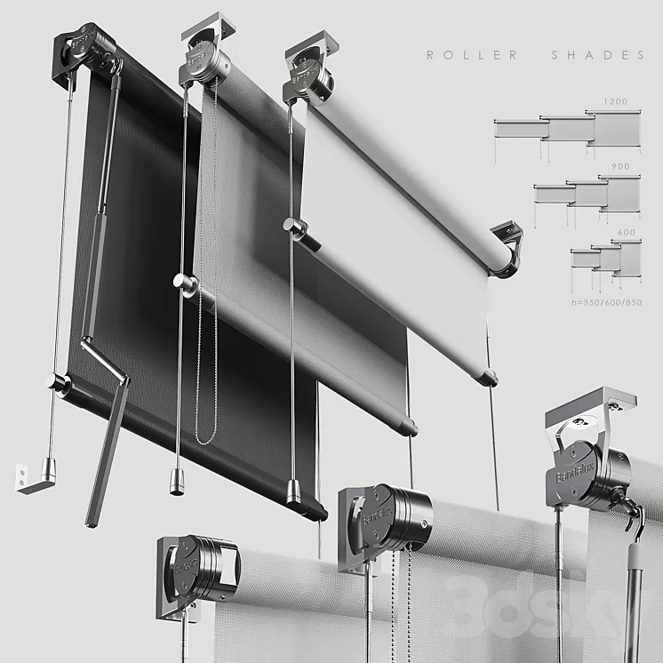 Roller Shades 3D Model