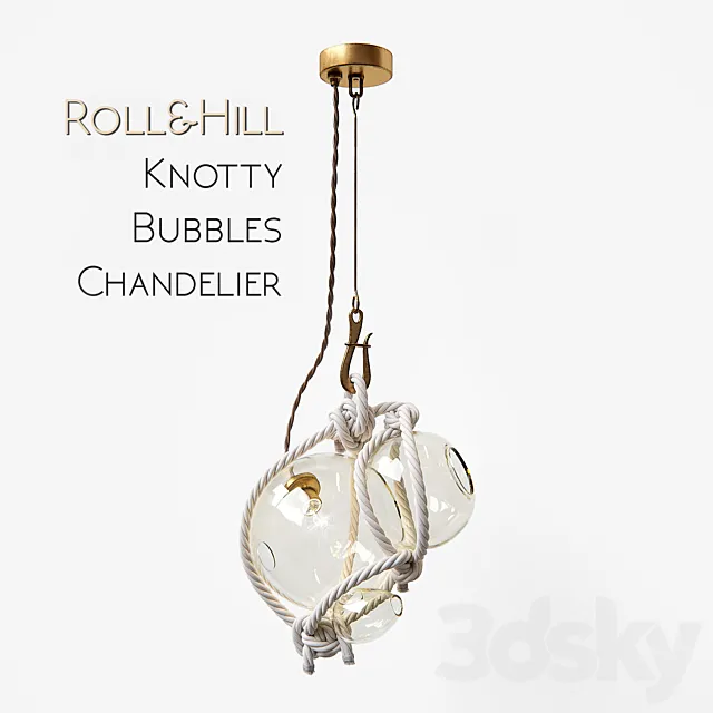 Roll&Hill | Knotty Bubbles Chandelier 3D Model