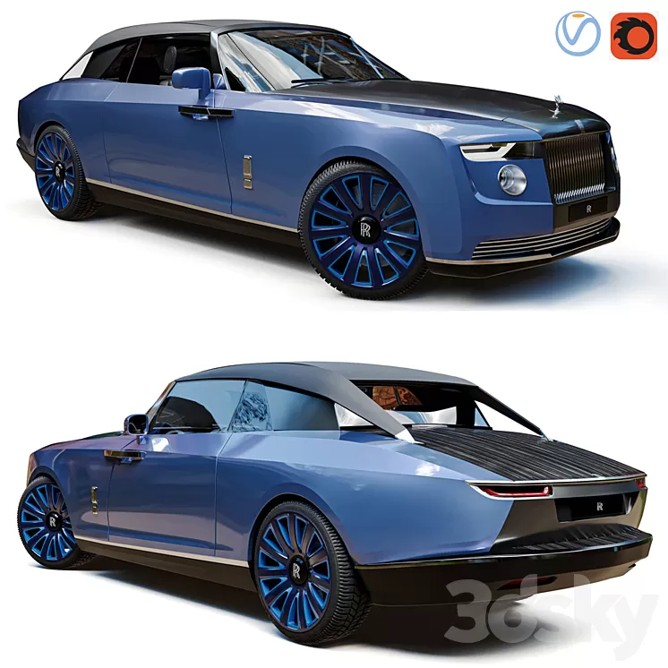 Rolls royce boat tail 3D Model