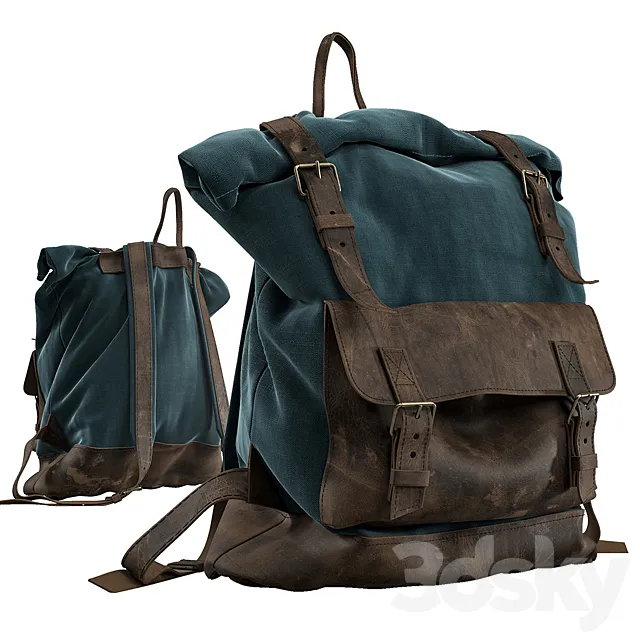 Rolltop backpac 3DModel