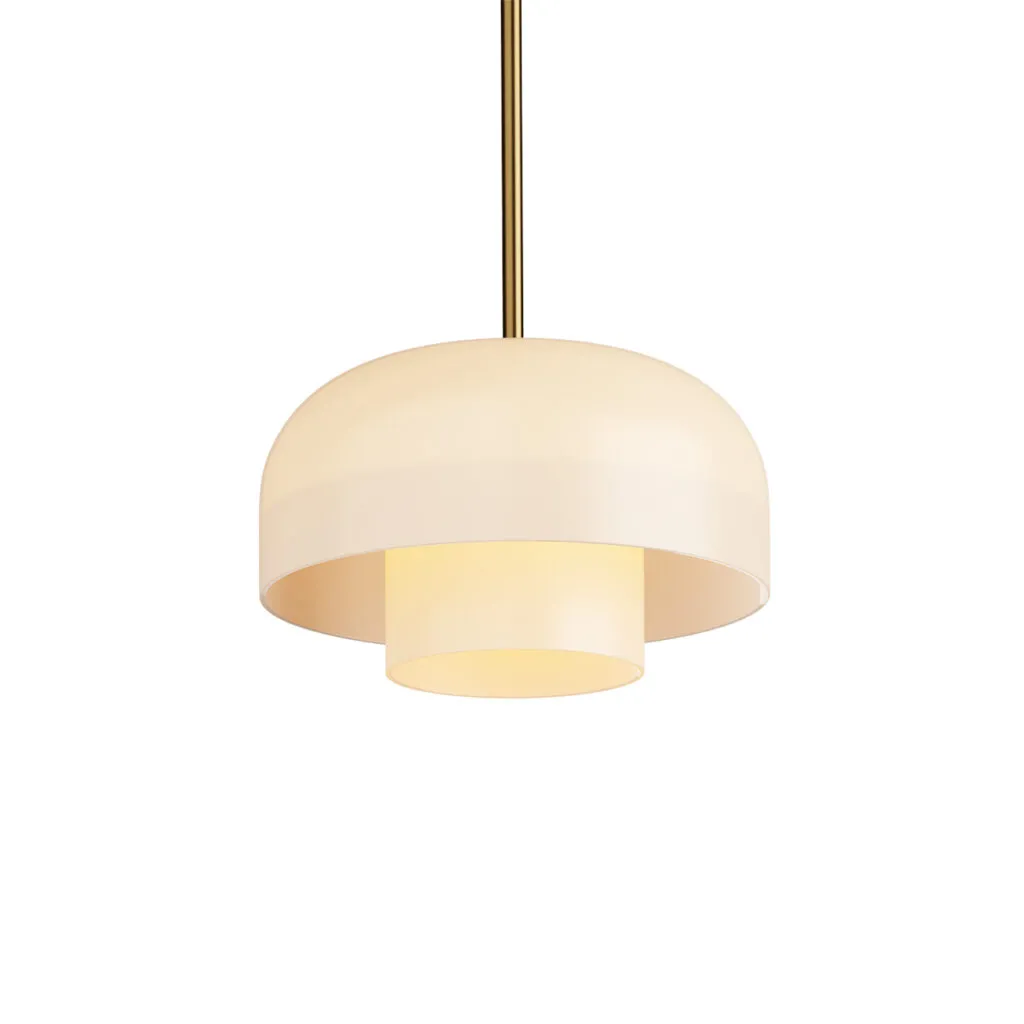 Rolo Large Double Down Pendant Light by Articolo