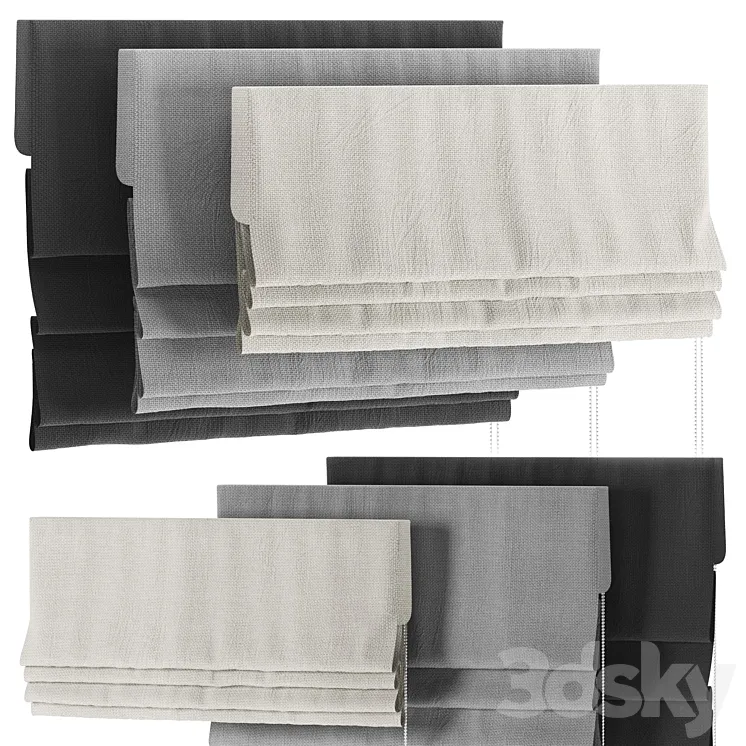 Roman blind 03 3D Model Free