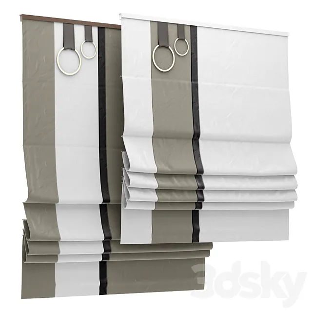 Roman blind 100 3D Model
