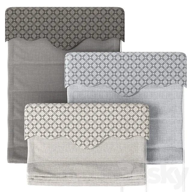 Roman Blind 11 3D Model