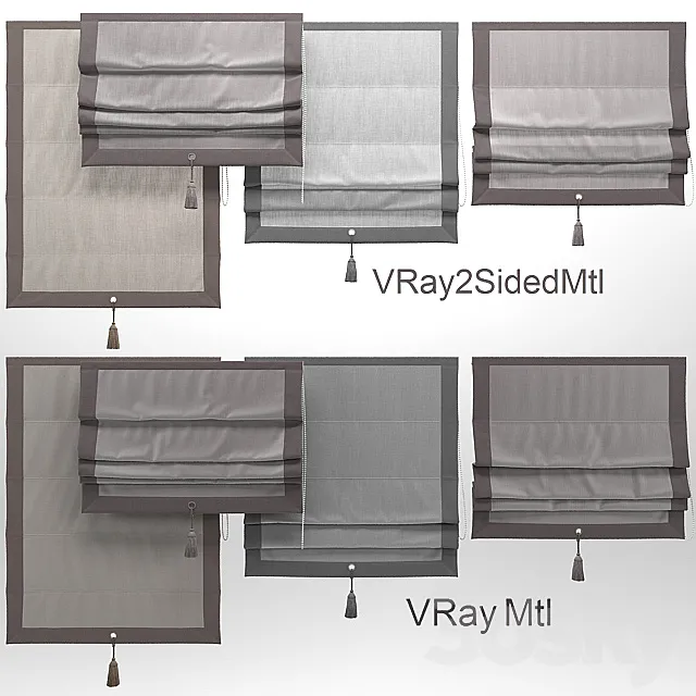 Roman blind 4 3D Model