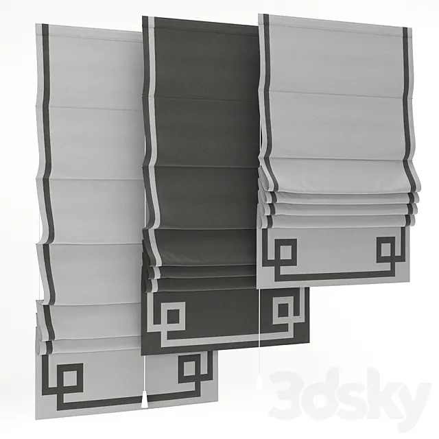Roman blind 48 3DModel