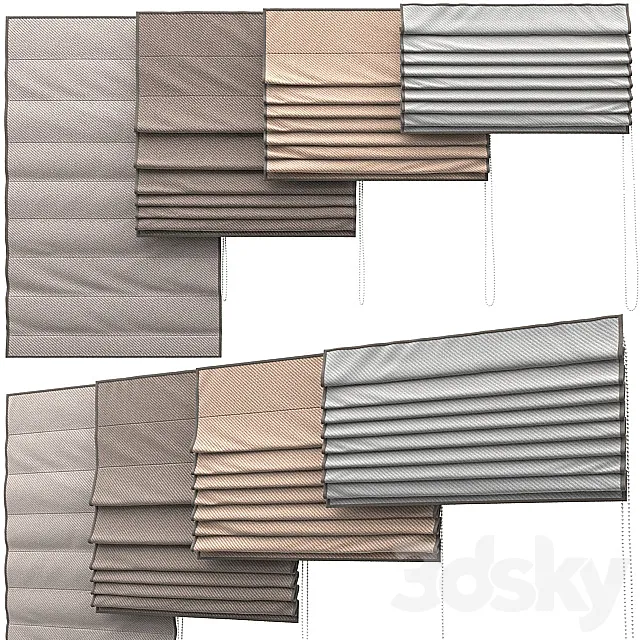 Roman Blind 9 3DModel