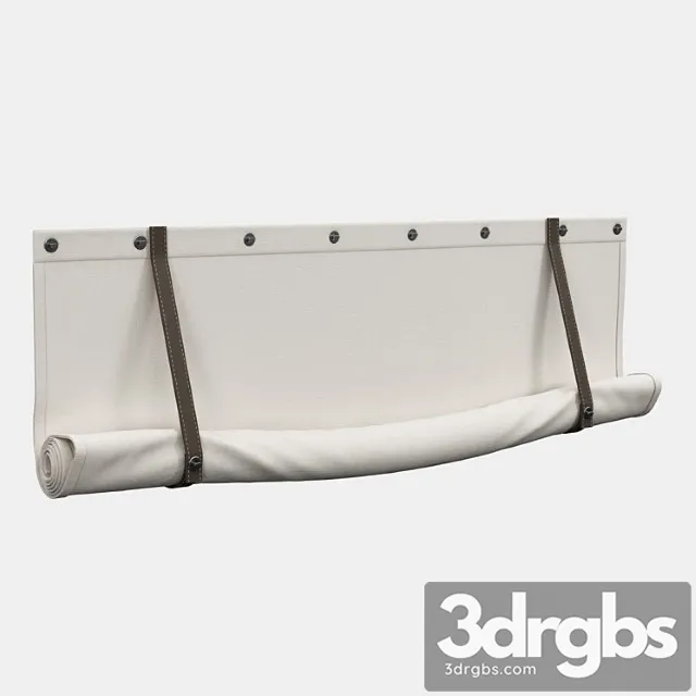 Roman Blind With Garters 3D Model Free