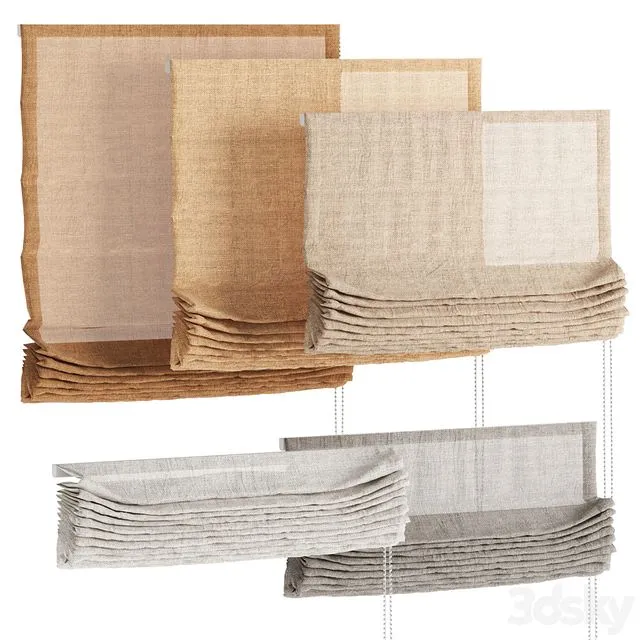 Roman blind_04 3D Model