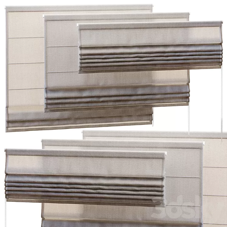 ROMAN BLINDS 1200mm 3D Model