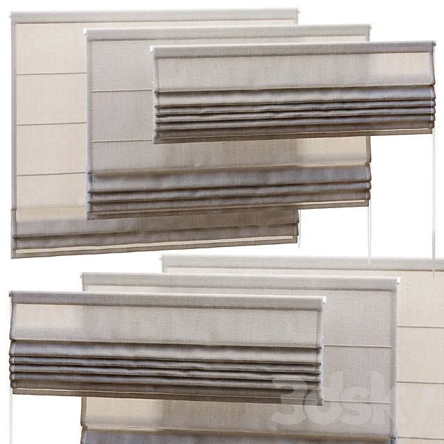 ROMAN BLINDS 1200mm 3DModel