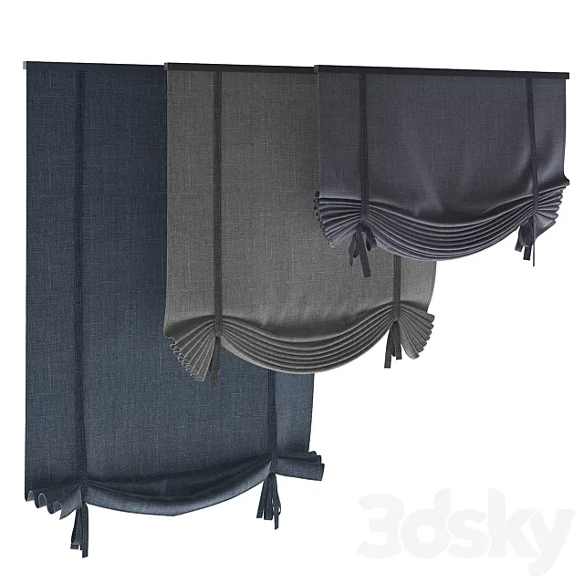 Roman blinds 14 3D Model