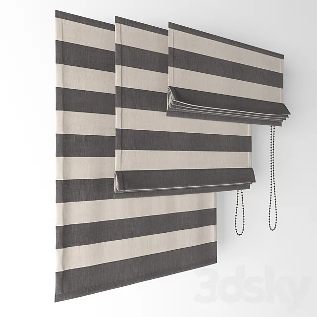 Roman blinds 15 3DModel