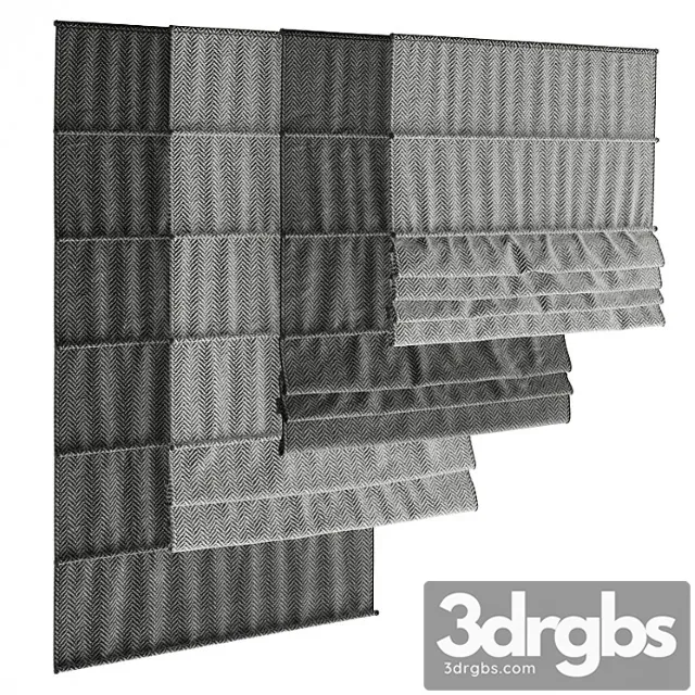 Roman Blinds 17 3D Model Free