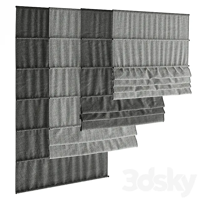 Roman Blinds 17 3D Model