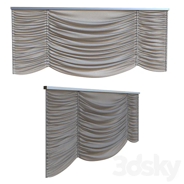 Roman blinds 1850mm 3DModel