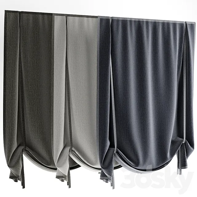 Roman blinds 22 3DModel
