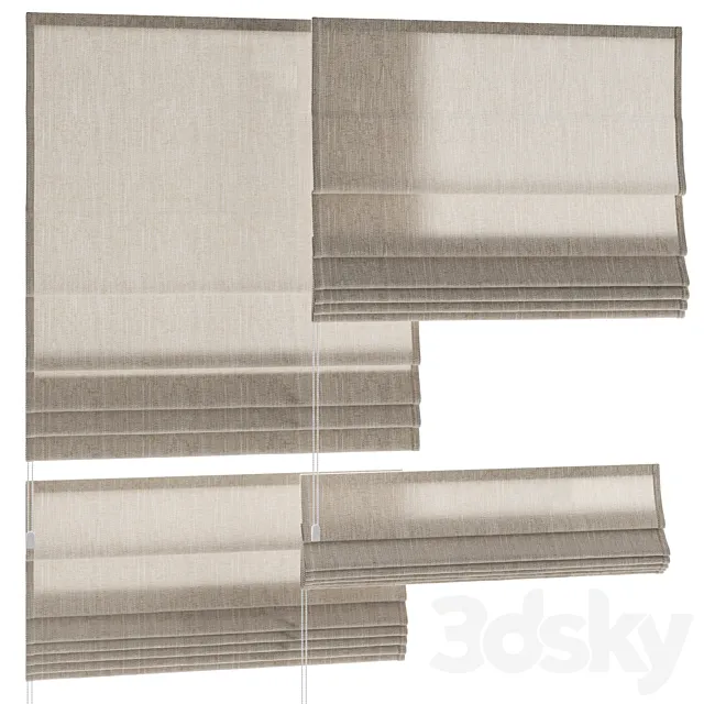 Roman blinds 38 3D Model