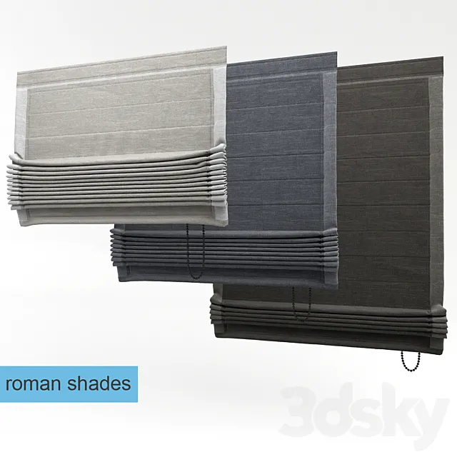 Roman blinds 3DModel