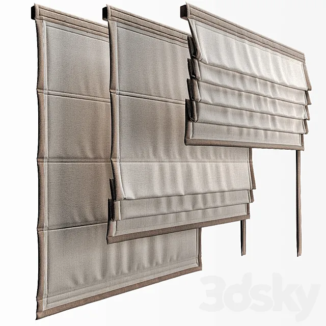 Roman blinds 3DModel