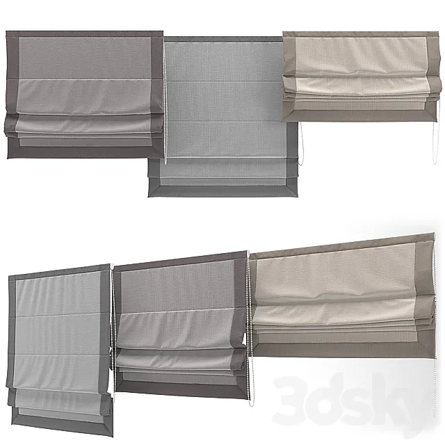 Roman blinds 3DModel