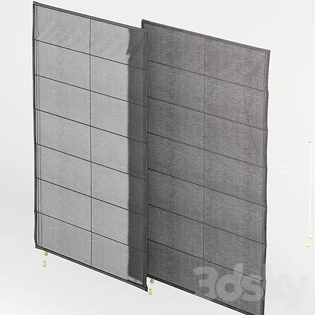 Roman blinds 4 3D Model