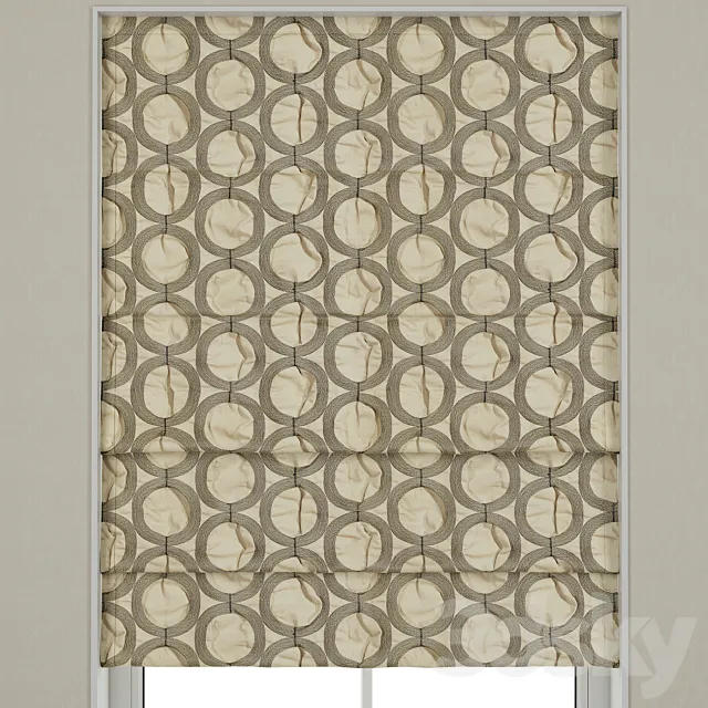 Roman blinds 5 3DModel