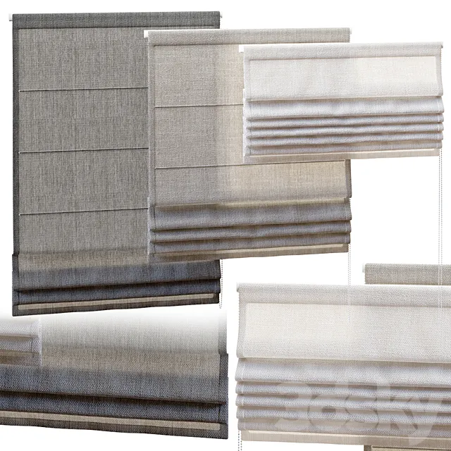 ROMAN BLINDS 700 3DModel