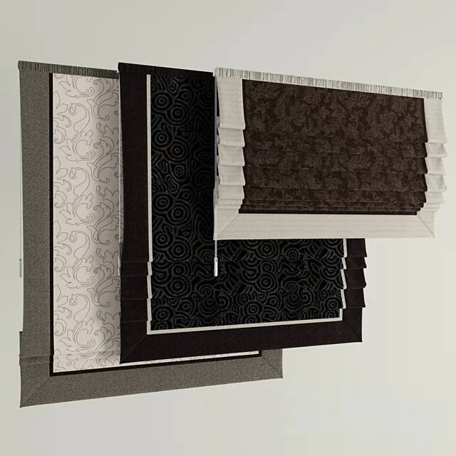 Roman blinds №7 3D Model